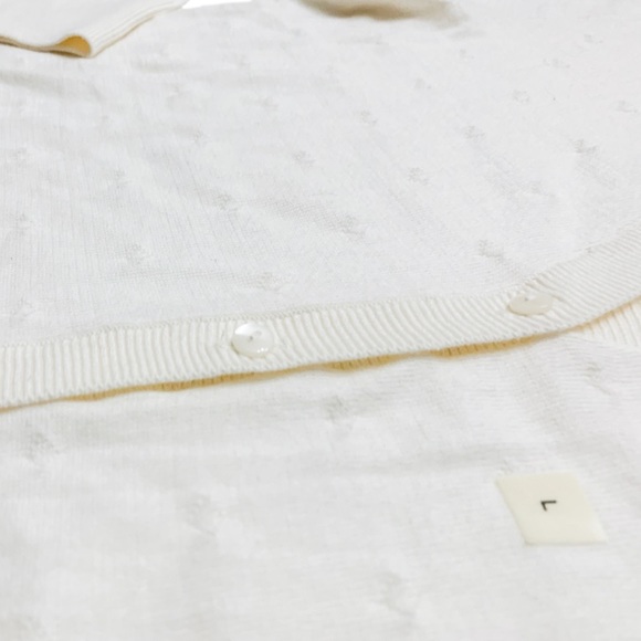 LOFT Cream Button Down Cardigan - Picture 6 of 6